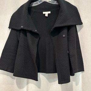 Banana Republic Black Wool Sweater Jacket